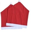 Set 2 huse spatar scaun Xmas hat, 48x60 cm, poliester, rosu