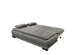 Canapea extensibila, Sophie, Ranger 11 Grey, 3 locuri, 208 x 93 x 105 cm, PAL/lemn/poliester, gri