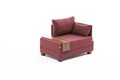 Fotoliu Fly Armchair Right, Balcab Home, 100x80x75 cm, lemn, rosu