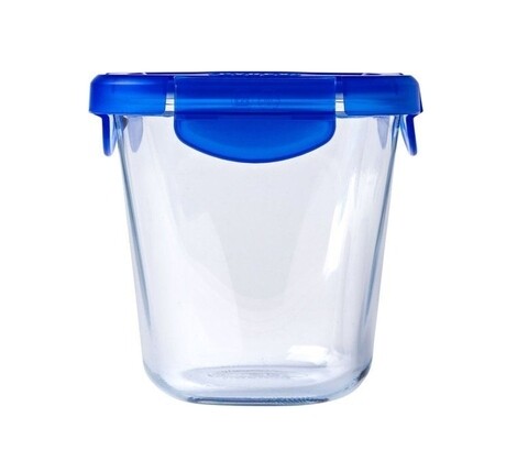 Vas dreptunghiular cu capac, Pyrex, 0.8 L, sticla termorezistenta