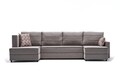 Coltar extensibil Ece Panoramik, Balcab Home, 315x90x88 cm, lemn, crem