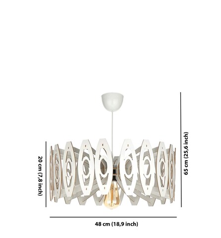 Lustra, FullHouse, 390FLH2144, MDF, Alb