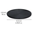 Organizator rotativ pentru depozitare, Wenko Uno Lazy Susan, Ø 26.5 x 1.5 cm, metal, negru