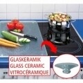 Set 2 protectii universale pentru aragaz Bon Appetit, Wenko, sticla termorezistenta/ termoplastic/plastic, alb/negru