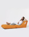 Fotoliu extensibil, Siesta, Ferndale Bean Bag, 55 - 180 cm, poliester impermeabil, portocaliu