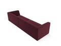 Canapea 4 locuri, Ruby, Micadoni Home, BL, 302x93x69 cm, piele ecologica, bordo