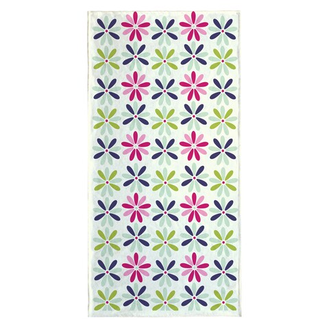 Prosop de plaja Multicolor Flowers, Oyo Concept, 80x155 cm, policoton, multicolor