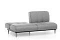 Canapea extensibila Anton Sofabed, Futon, 3 locuri, 190x130 cm, metal, gri