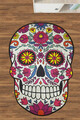 Covoras de baie, Chilai Home, Skull Djt (100 x 150), 100x150 cm, Poliester, Multicolor