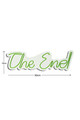 Decoratiune luminoasa LED, The End, Benzi flexibile de neon, DC 12 V, Verde