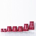 Set 2 solnite sare/piper Red, Sabichi, 12.2 x 9.2 x 6 cm, sticla, rosu