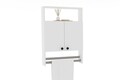 Dulap de baie cu suport prosop Banyo, Puqa Design, 60x15x87 cm, alb