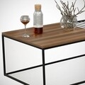 Masuta de cafea Zinus Walnut, Comforty, 95x55x43 cm, aluna