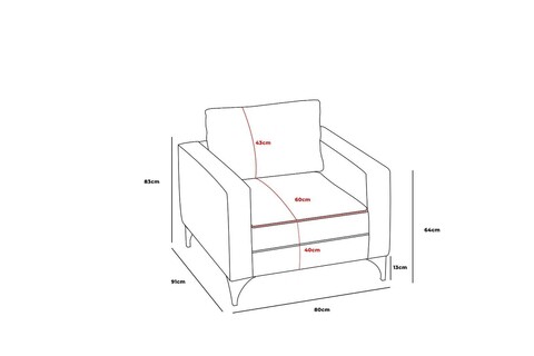 Fotoliu, Balcab Home, 825BLC2790, Lemn de fag, Antracit / Negru