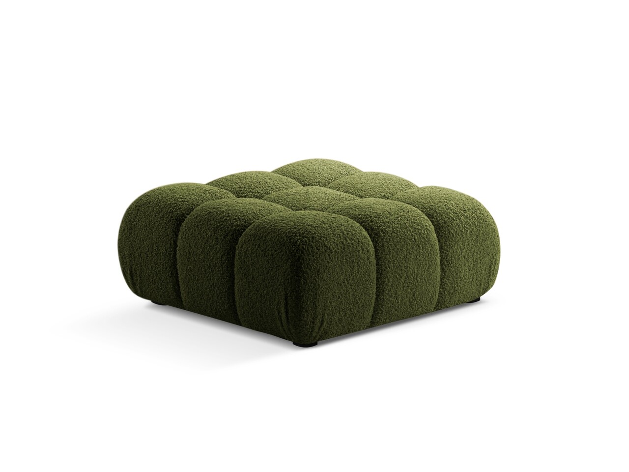 Taburet, Bellis-213, Micadoni Home, 94x94x43 cm, tesatura boucle, verde - 1 | YEO