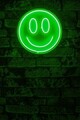 Decoratiune luminoasa LED, Smiley, Benzi flexibile de neon, DC 12 V, Verde