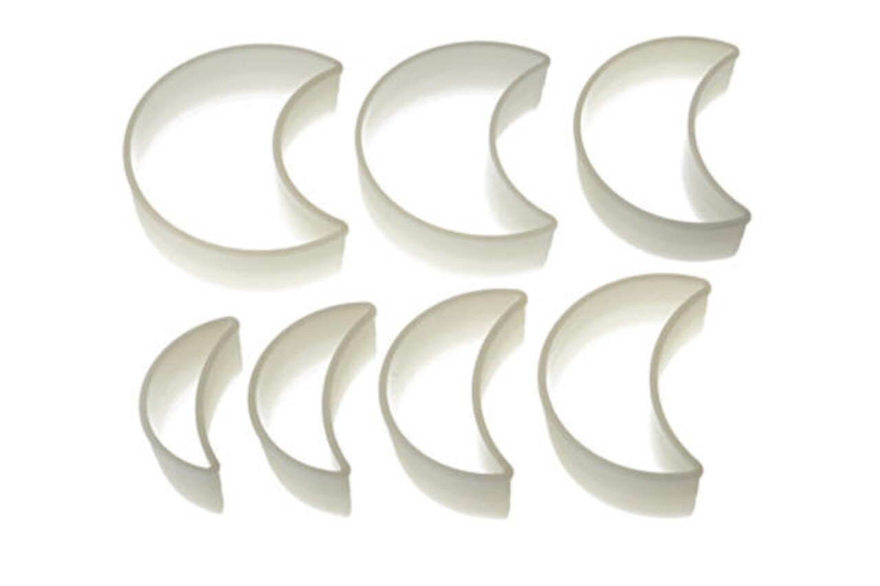 Set 7 forme pentru biscuiti Moon, Silikomart, 8x3.5  cm - 13x10.5 cm, nailon