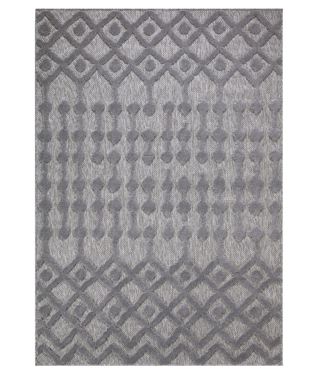 Covor, 58388A , 160x230 cm, Polipropilena, Gri