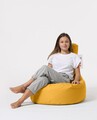 Fotoliu puf, Bean Bag, Ferndale Lina, 70 x 80 cm, poliester impermeabil, galben