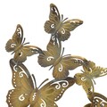 Decoratiune de perete Butterflies, InArt, 65x72 cm, fier