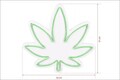 Decoratiune luminoasa LED, 420 Cannabis, Benzi flexibile de neon, DC 12 V, Verde