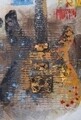 Tablou Guitars Art, Mauro Ferretti, 120x3.5x90 cm, canvas/lemn, multicolor