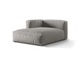 Sezlong modular living stanga 1 loc, Martina-169, Micadoni Home, 176x123x75 cm, tesatura structurata catifelata, gri deschis