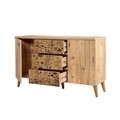 Set mobilier living 3 piese, comoda, comoda tv si masuta, Motto 731, Vella, atlantic pine