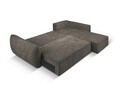 Coltar extensibil dreapta 4 locuri, Kaelle, Micadoni Home, BL, 252x165x87 cm, poliester chenille, gri