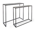 Set 2 console Tahir, Bizzotto, 100x29x82 cm, aluminiu/otel