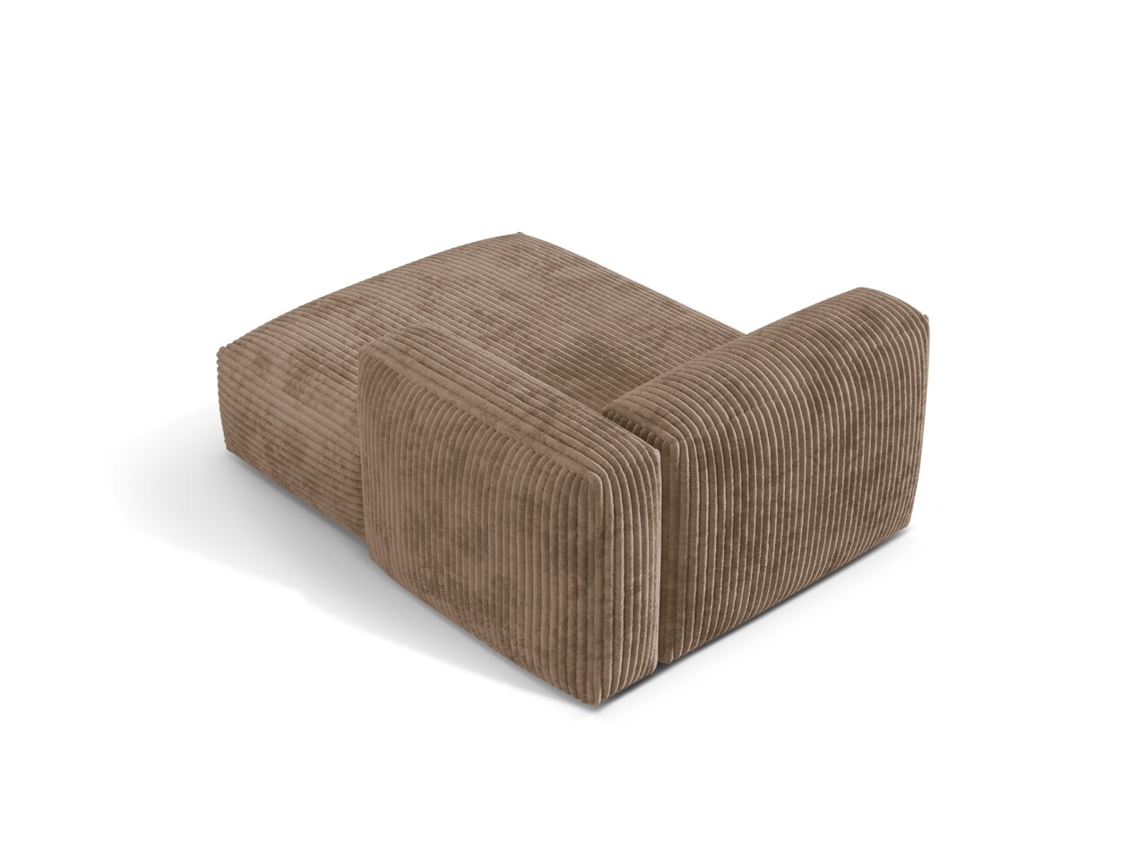 Sezlong modular living dreapta 1 loc, Martina-212, Micadoni Home, 176x123x75 cm, velur, maro ghinda - 1 | YEO