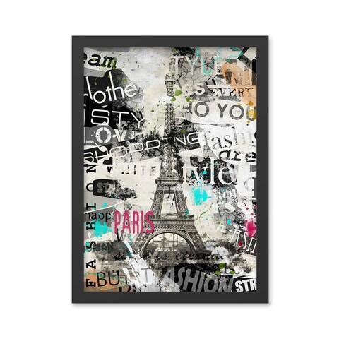 Tablou decorativ, Paris (40 x 55), MDF , Polistiren, Multicolor