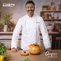 Oala cu capac 3 L, ORIGINI by Chef Nicolai Tand, Cooking by Heinner, ceramica, portocaliu degrade