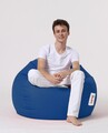 Fotoliu puf, Bean Bag, Ferndale Premium XXL, 115 x 130 cm, poliester impermeabil, albastru