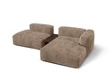 Coltar modular dreapta 2 locuri, Martina-212, Micadoni Home, 285x176x75 cm, velur, maro ghinda