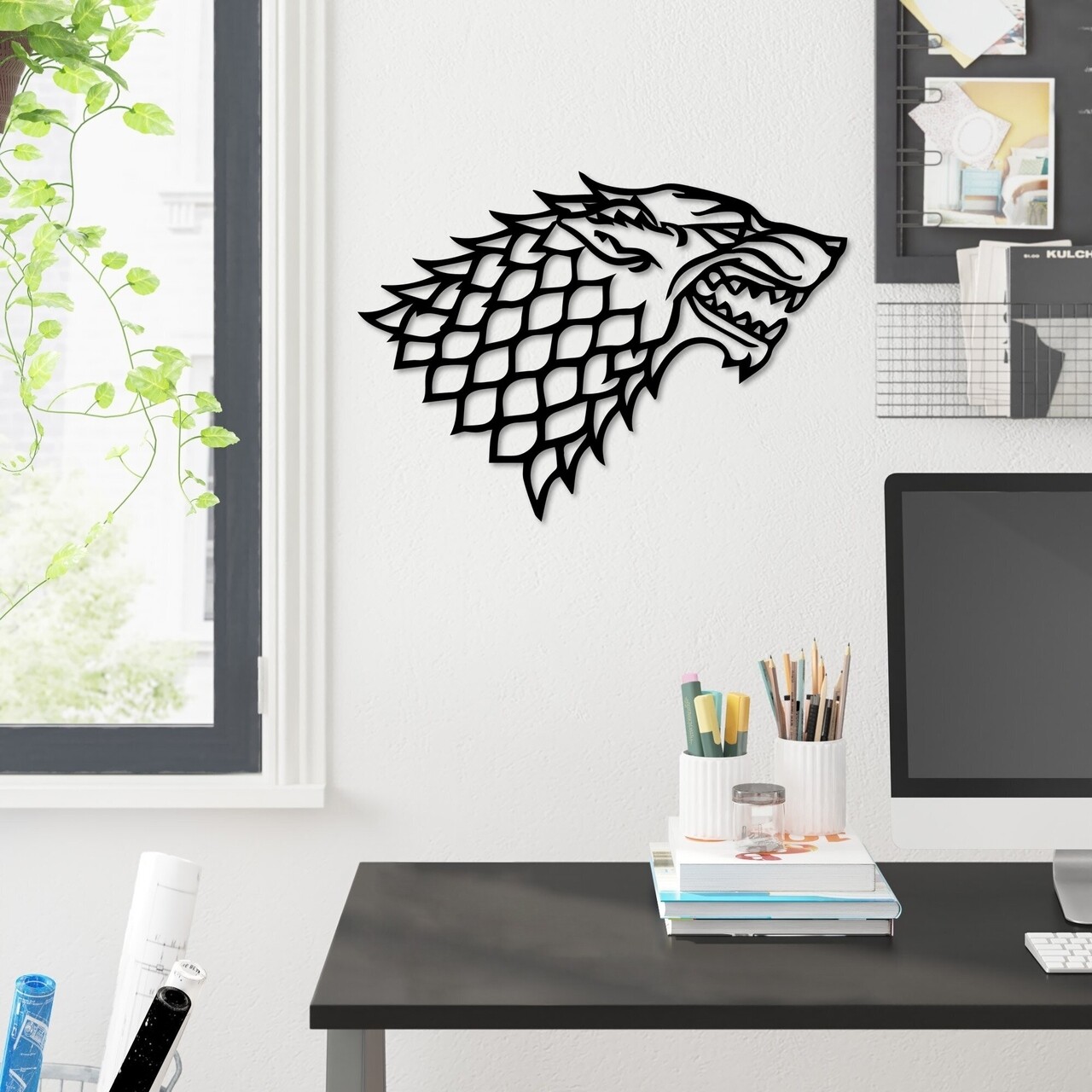 Decoratiune de perete, Game Of Thrones, Tanelorn, 60x43 cm, metal - 1 | YEO