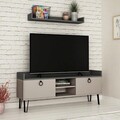 Comoda TV, Decortie, Keday, Mocha deschis / Antracit