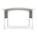 Pavilion pentru gradina / Gazebo, Shadow, L.360 l.269 H.225 cm, otel, alb/gri