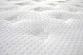 Pat matrimonial, Stockholm, Dots E, 180x200 cm, saltea tip Pocket, topper memory, Taupe