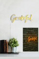 Decoratiune luminoasa LED, Grateful, Benzi flexibile de neon, DC 12 V, Galben