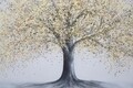 Tablou decorativ Tree Simple - B, Mauro Ferretti, 80x120 cm, pictat manual, canvas/lemn de pin