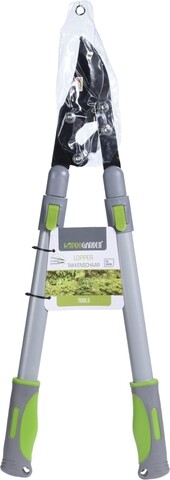 Foarfeca telescopica de gradina, 63/83 cm, inox, verde/gri