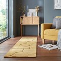 Covor Gigi Ochre, Flair Rugs, 60x230 cm, lana, ocru