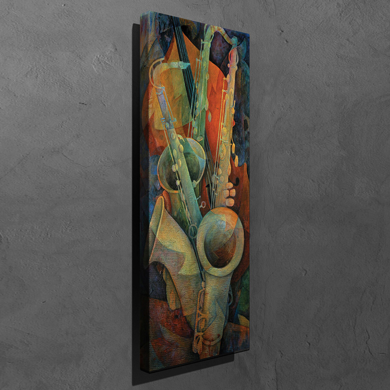 Tablou decorativ, PC98, Canvas, 30 x 80 cm, Multicolor