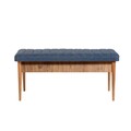 Bancheta Vina 1048-1, Dark Blue, Atlantic, Vella, 110x40x51 cm