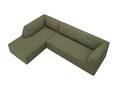 Coltar stanga 4 locuri, Ruby, Micadoni Home, BL, 273x180x69 cm, velur, verde