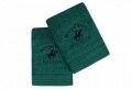 Set 2 prosoape de baie, Beverly Hills Polo Club, 70x140 cm, 100% bumbac, verde