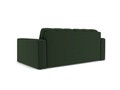 Canapea 2 locuri, Justin, Micadoni Home, BL, 162x90x72 cm, poliester, verde inchis