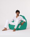 Fotoliu puf, Bean Bag, Ferndale Premium XXL, 115 x 130 cm, poliester impermeabil, turcoaz