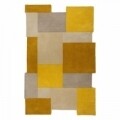 Covor Collage Ochre/Natural, Flair Rugs, 120x180 cm, lana, ocru